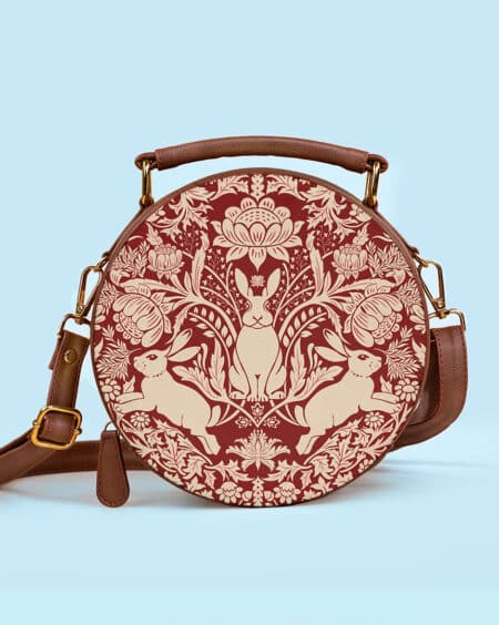 Box Sling Bag | Modern Damask-Year Of The Rabbit